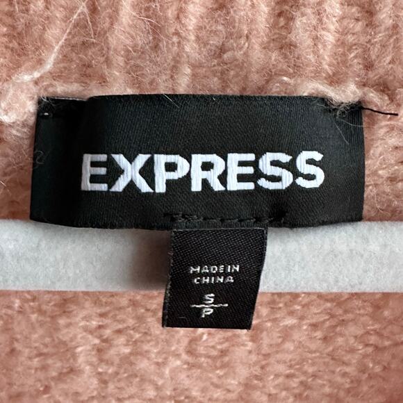 Express Crew Neck Sweater Peach - Picture 7 of 8